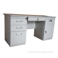 Hot sale office desk with drawers and door steel computer table